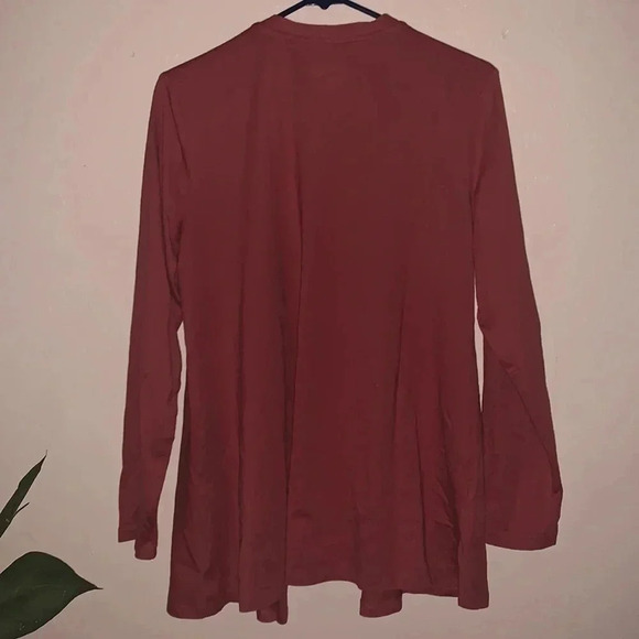 LOGO Principles by Lori Goldstein Cotton Modal Open Cardigan Size Medium - Picture 6 of 6